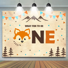 Quel plaisir d'être une toile de fond d'anniversaire sur le thème de la jungle du renard