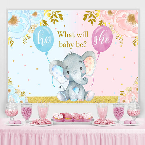 Que sera bébé bébé éléphant toile de fond de douche de bébé