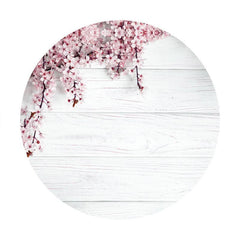 Fond De Joyeux Anniversaire En Bois De Fleurs Blanches Et Roses