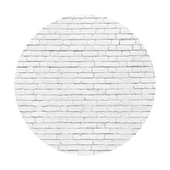 Toile de fond de joyeux anniversaire de cercle de thème de mur de rayure blanche