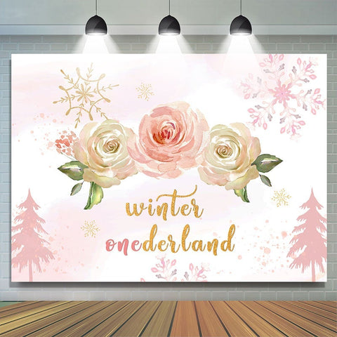 Hiver onederland roses roses neige anniversaire toile de fond