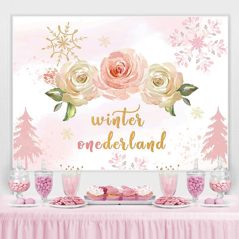 Hiver onederland roses roses neige anniversaire toile de fond