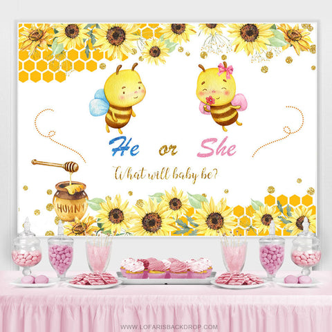 Toile de fond de douche de bébé thème abeille et tournesol jaune